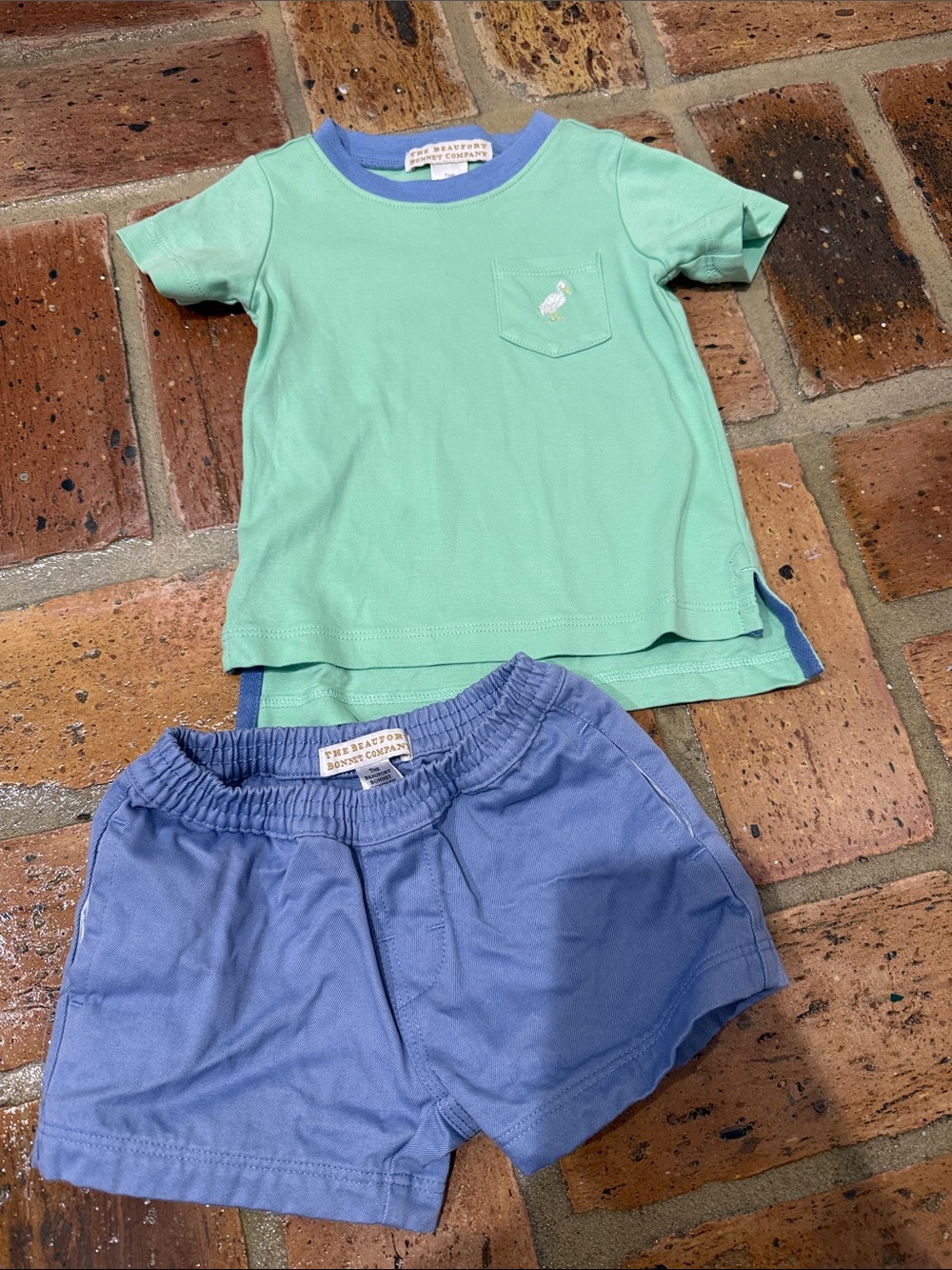 TBBC Baby Boys shirt and short outfit size 6-12 months